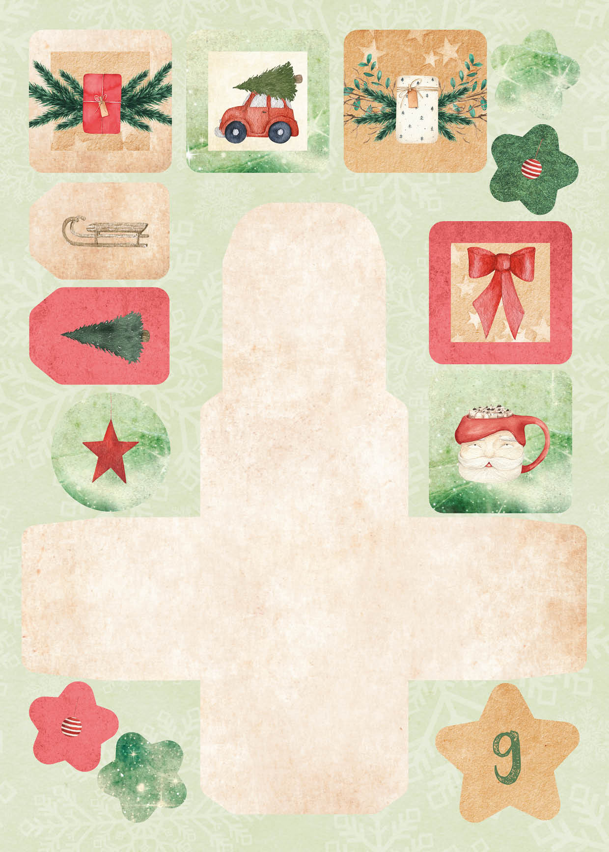 SL Die Cut Block Advent Calendar Christmas At Home Essentials 294x210x7mm 27 SH nr.28