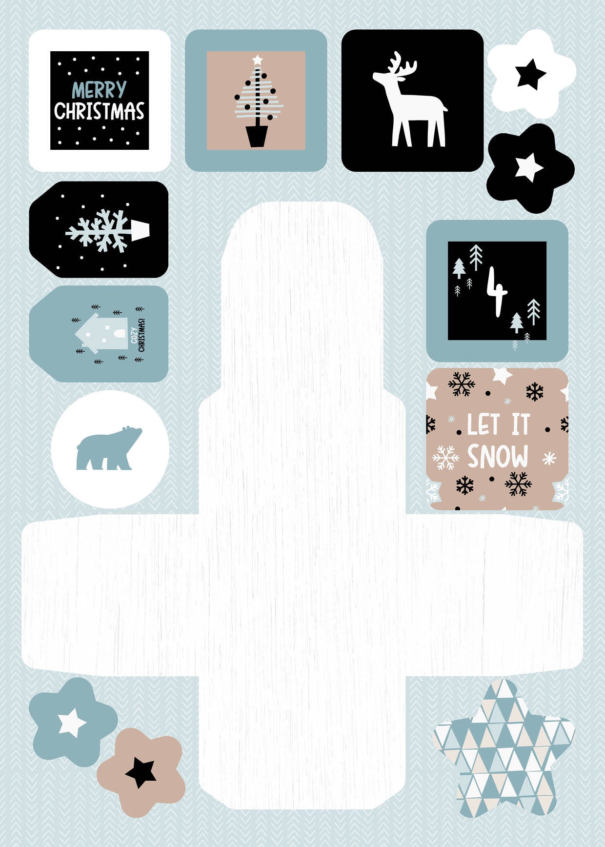 SL Die Cut Block Advent Calendar Scandinavian Christmas Essentials 294x210x7mm 27 SH nr.29