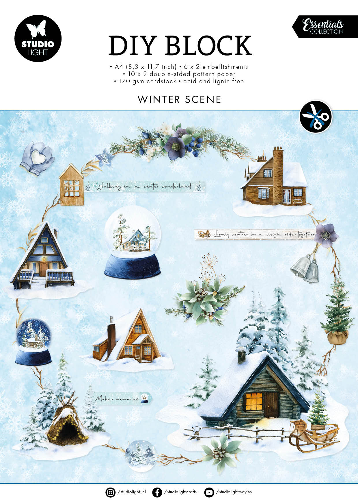 SL DIY Block Winter Scene Essentials 294x210x9mm 32 SH nr.60