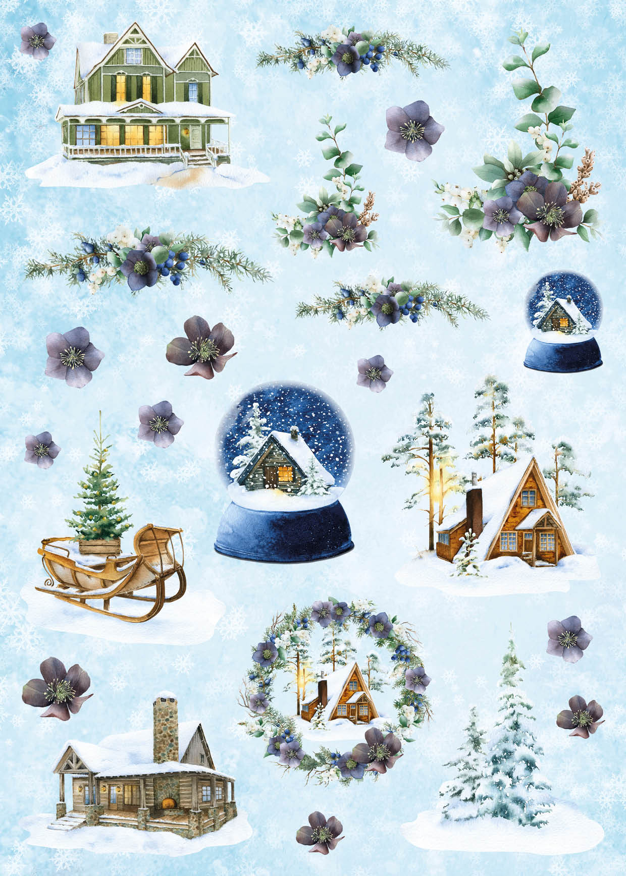 SL DIY Block Winter Scene Essentials 294x210x9mm 32 SH nr.60