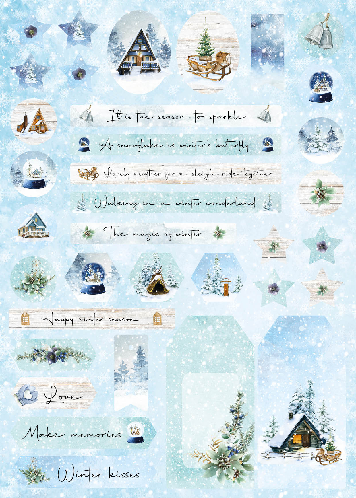 SL DIY Block Winter Scene Essentials 294x210x9mm 32 SH nr.60