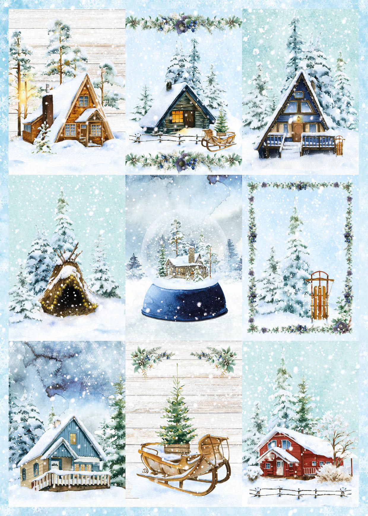 SL DIY Block Winter Scene Essentials 294x210x9mm 32 SH nr.60