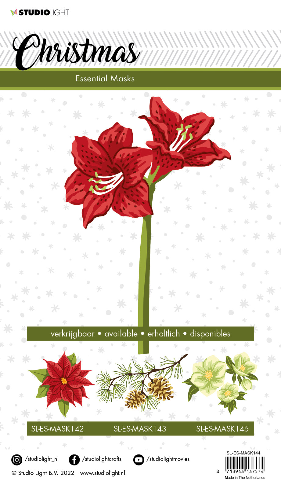 SL Mask Amaryllis Essentials 150x210x1mm 1 PC nr.144