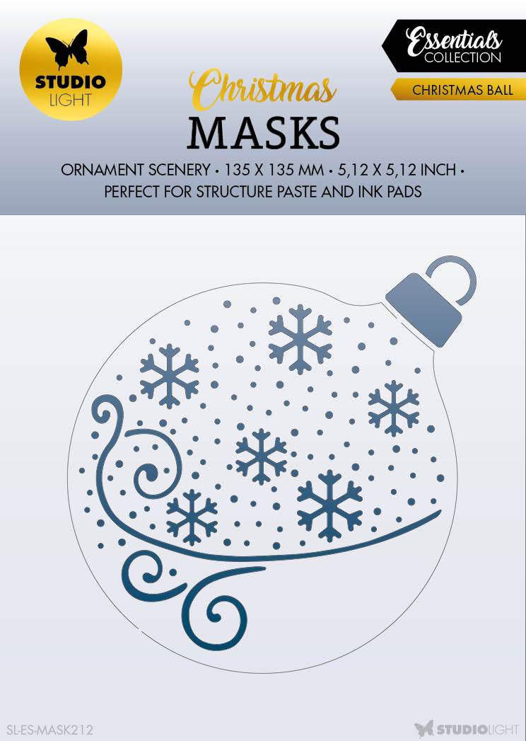 SL Mask Christmas Ball Essentials 135x135x1mm 1 PC nr.212