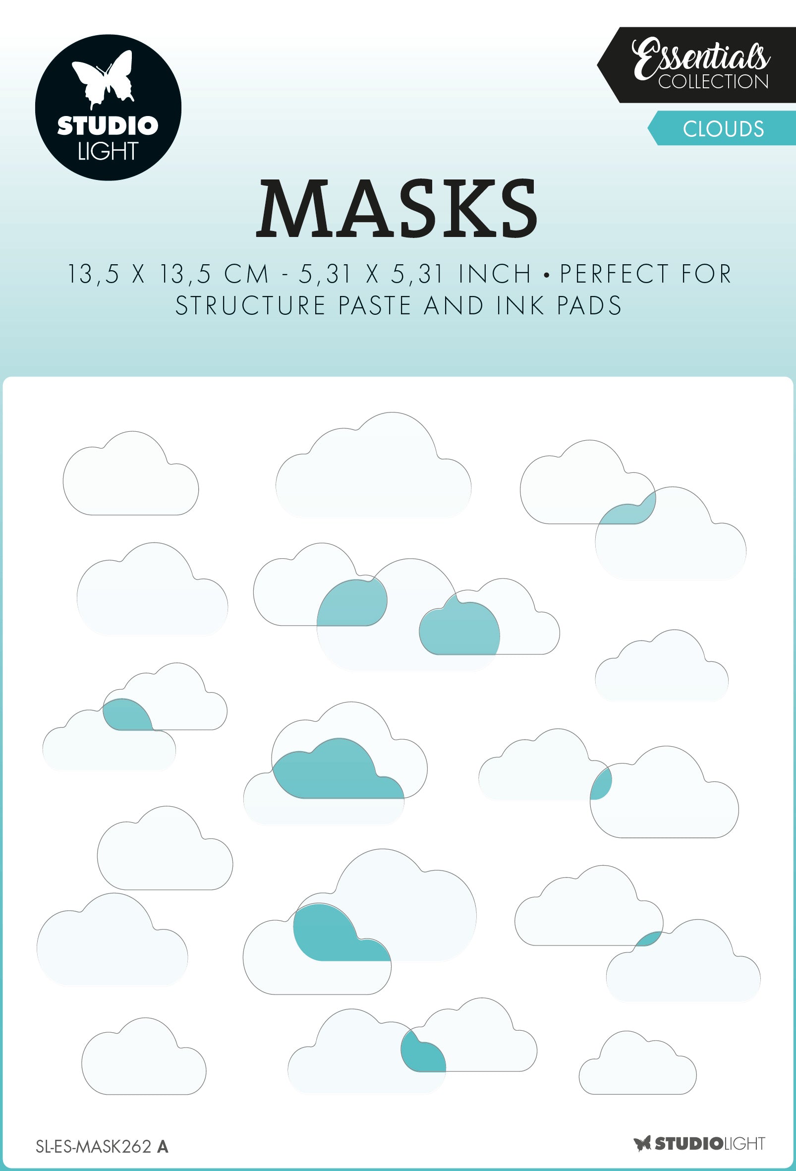 SL Mask Clouds Essentials 135x135x1mm 2 PC nr.262