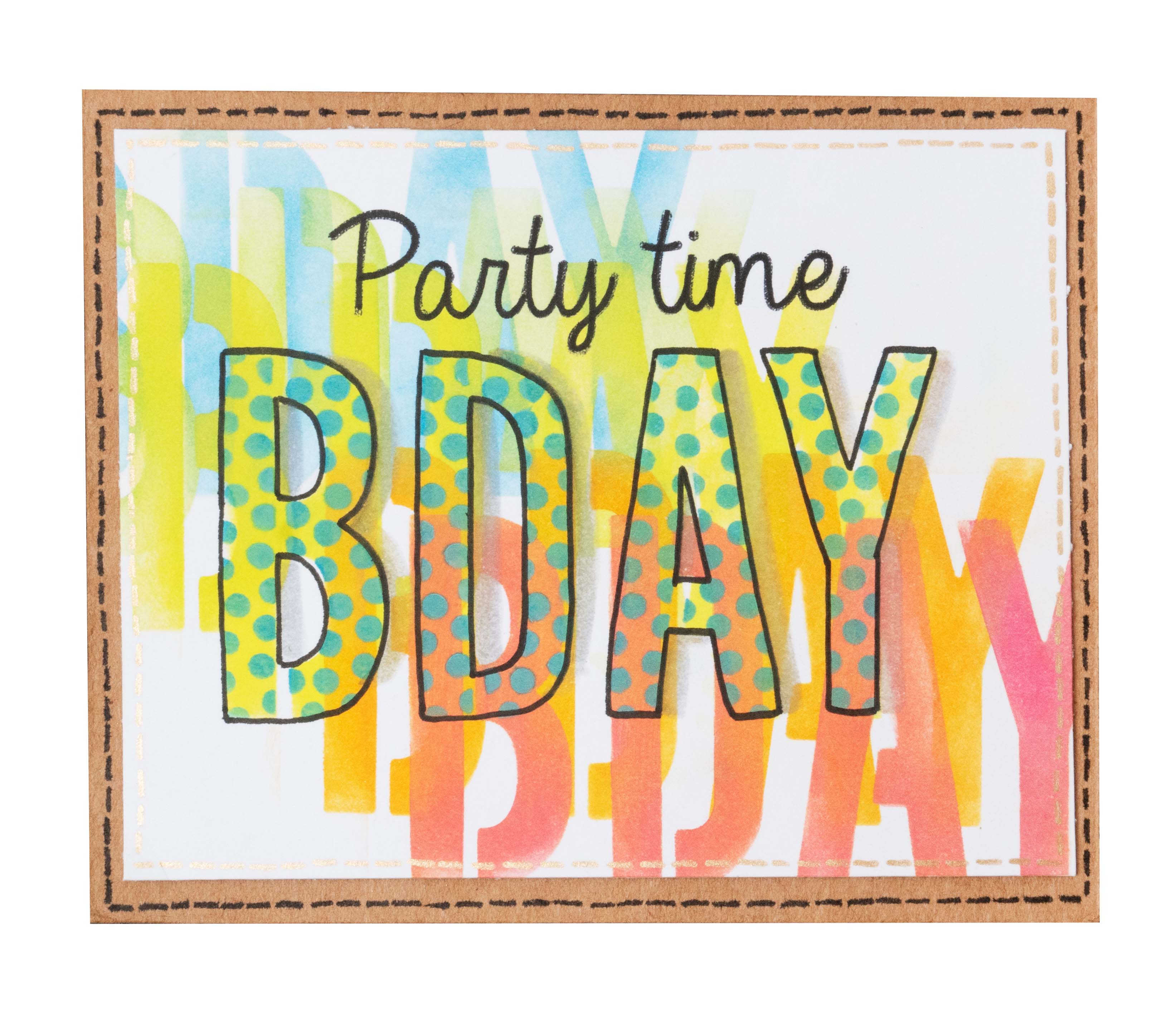 SL Mask & Stamp Bday Sentiments Essentials 155x155x3mm 8 PC nr.02