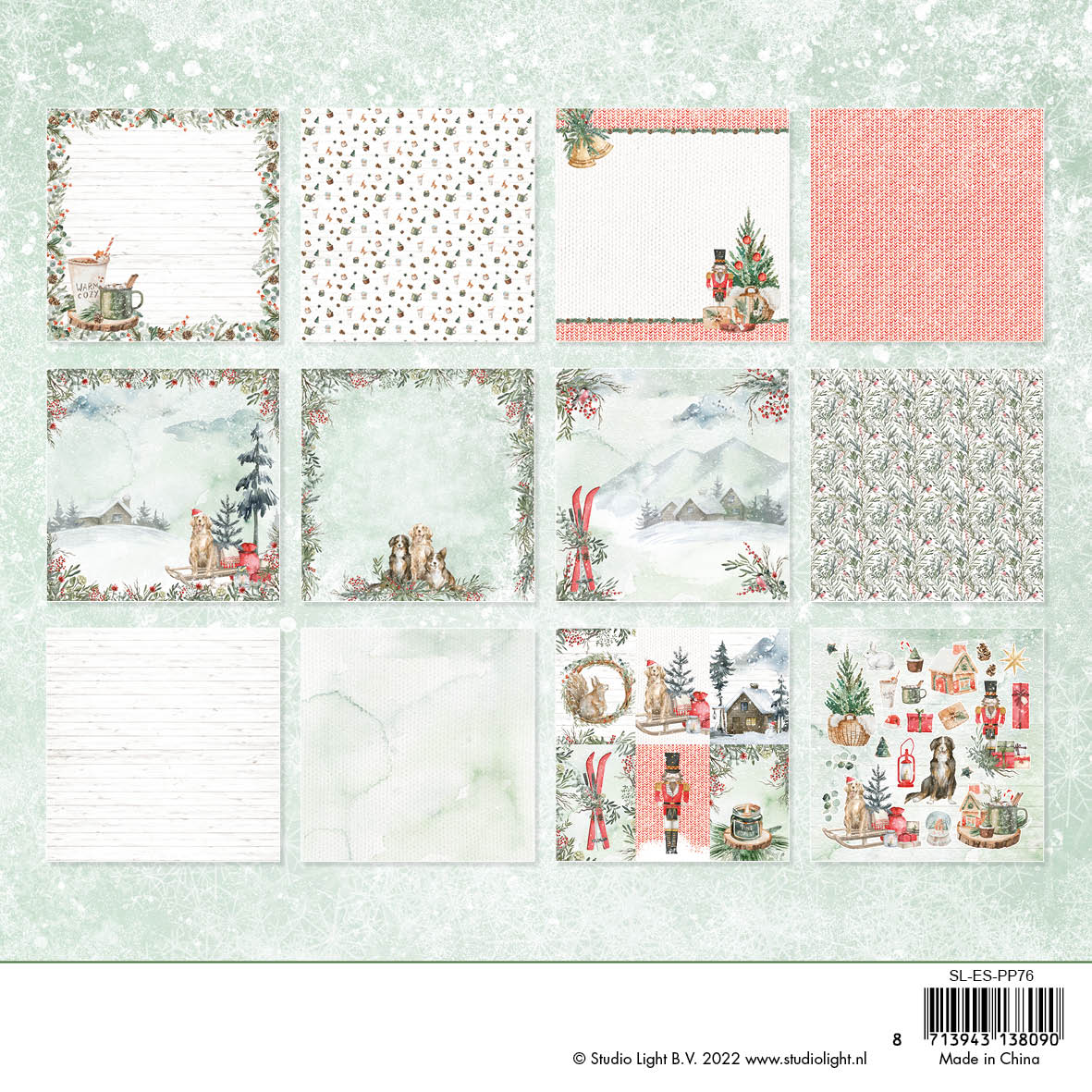 SL Paper Pad Christmas Essentials 200x200x9mm 36 SH nr.76