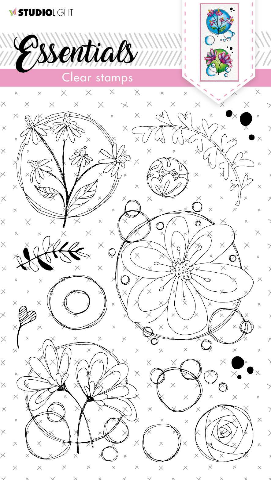 SL Clear Stamp Quirky Top Flowers Essentials 148x210x3mm 1 pc nr.118