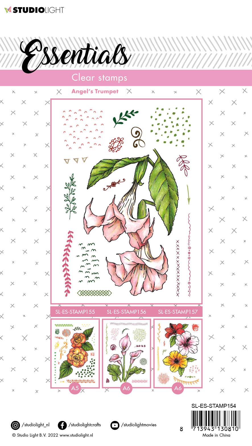 SL Clear Stamp Angel's Trumpet Essentials 148x210x3mm 16 PC nr.154