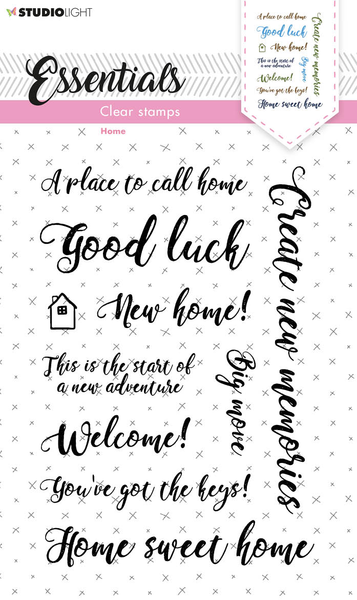 SL Clear Stamp Sentiments/Wishes - Home Essentials 105x148x3mm 1 PC nr.180