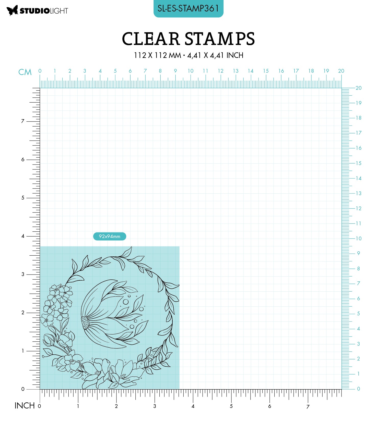 SL Clear Stamp Small Circle Essentials 93x95x3mm 2 PC nr.361