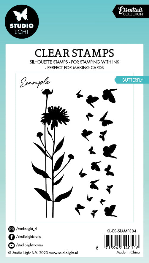 SL Clear Stamp Butterfly Essentials 62x93x3mm 2 PC nr.384