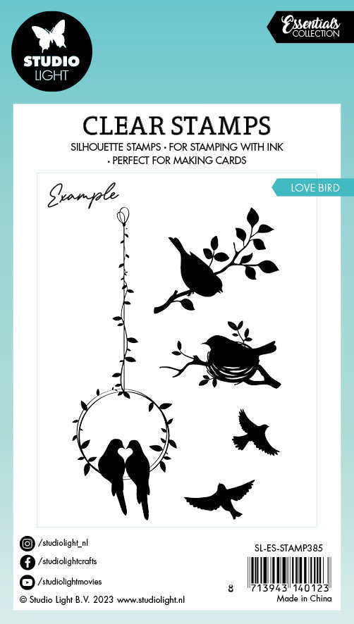 SL Clear Stamp Love Bird Essentials 62x93x3mm 5 PC nr.385