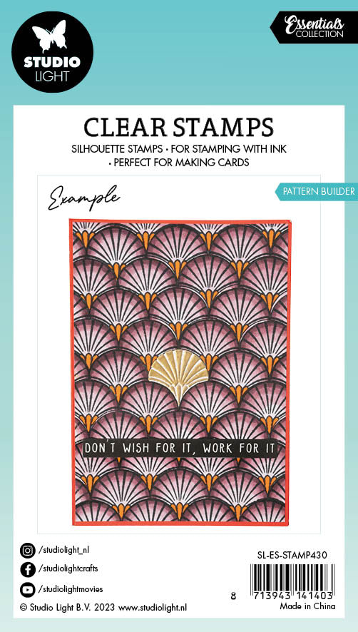 SL Clear Stamp Pattern Builder Essentials 62x93x3mm 9 PC nr.430