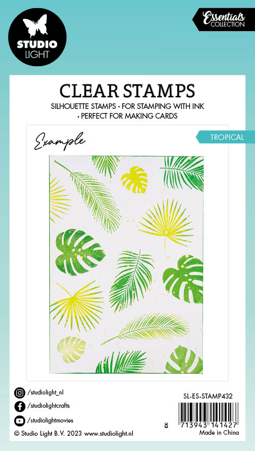 SL Clear Stamp Tropical Essentials 62x93x3mm 5 PC nr.432