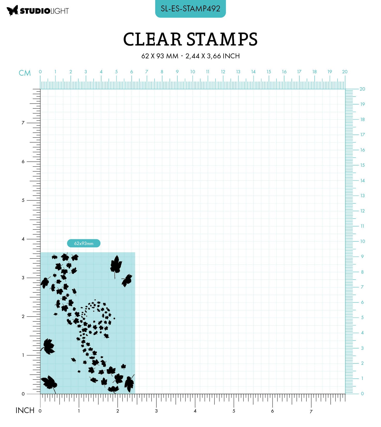 SL Clear Stamp Autumn Wind Essentials 62x93x3mm 4 PC nr.492