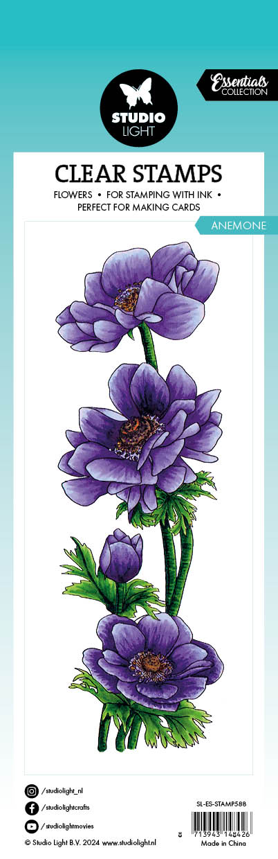 SL Clear Stamp Anemone Essentials 46,2x142x3mm 1 PC nr.588