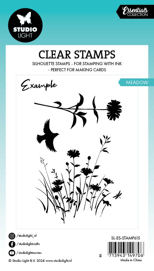 SL Clear Stamp Meadow Essentials 3 PC