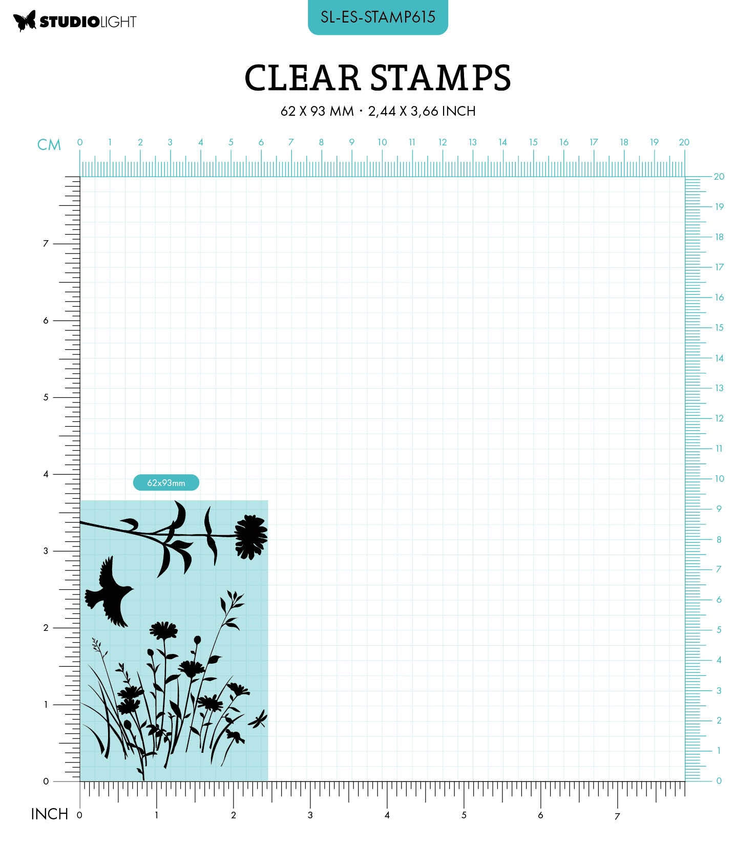 SL Clear Stamp Meadow Essentials 3 PC