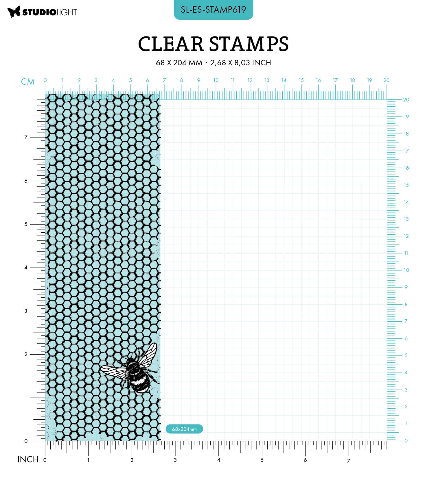SL Clear Stamp Hive Background Essentials 1 PC