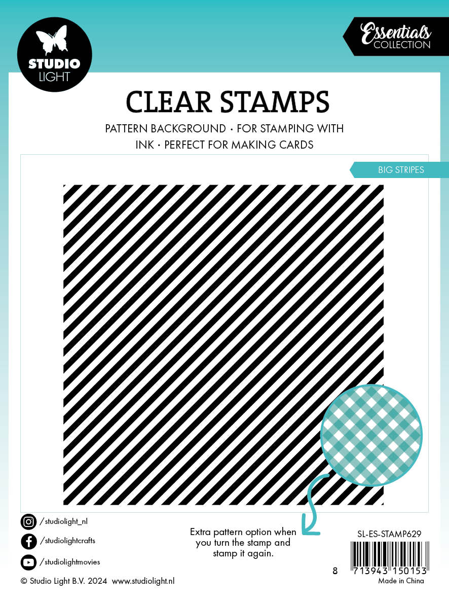 SL Clear Stamp Big Stripes Essentials 1 PC