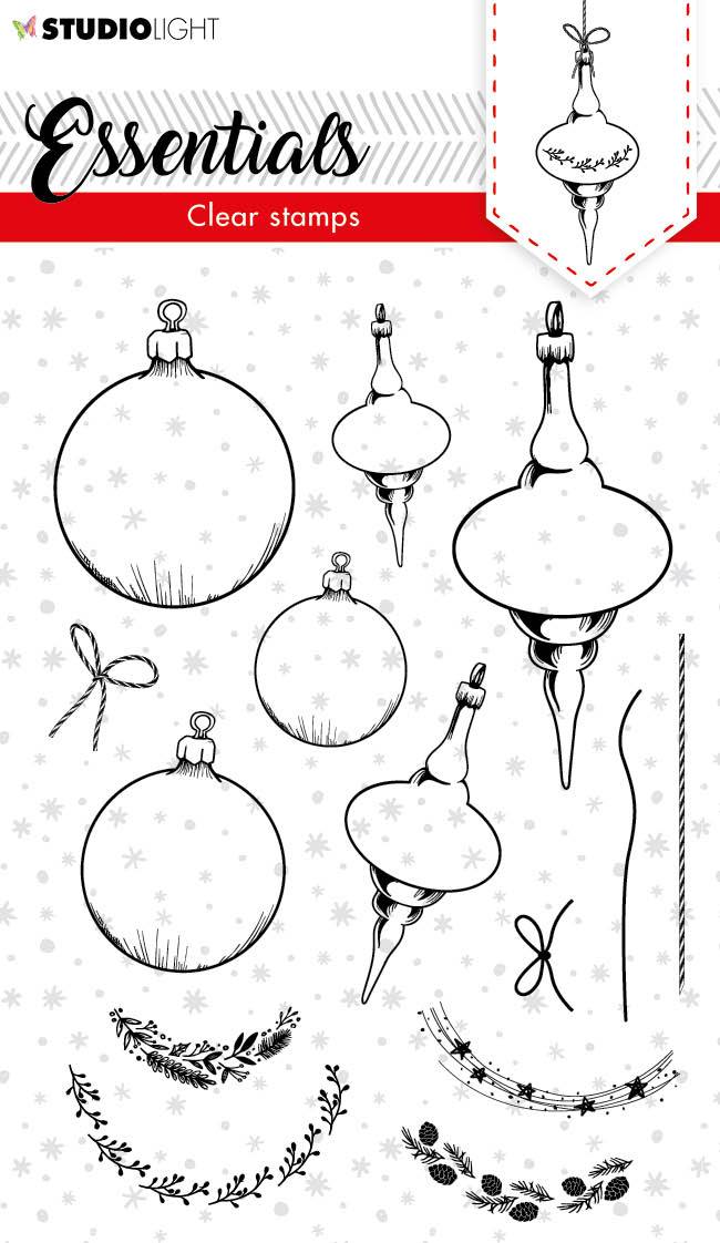 SL Clear Stamp Christmas Baubles Essentials 105x148mm nr.95