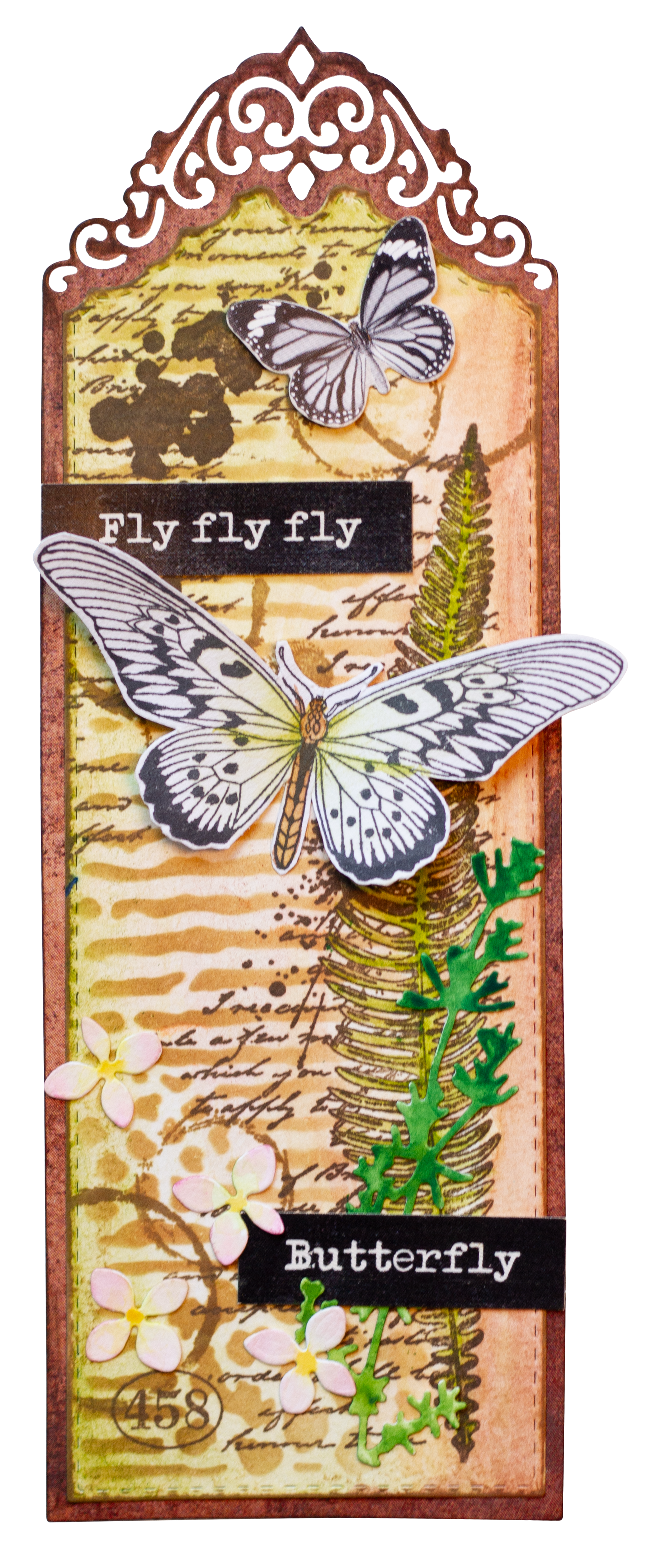 SL Clear Stamp The Butterflies Grunge Collection 14 PC