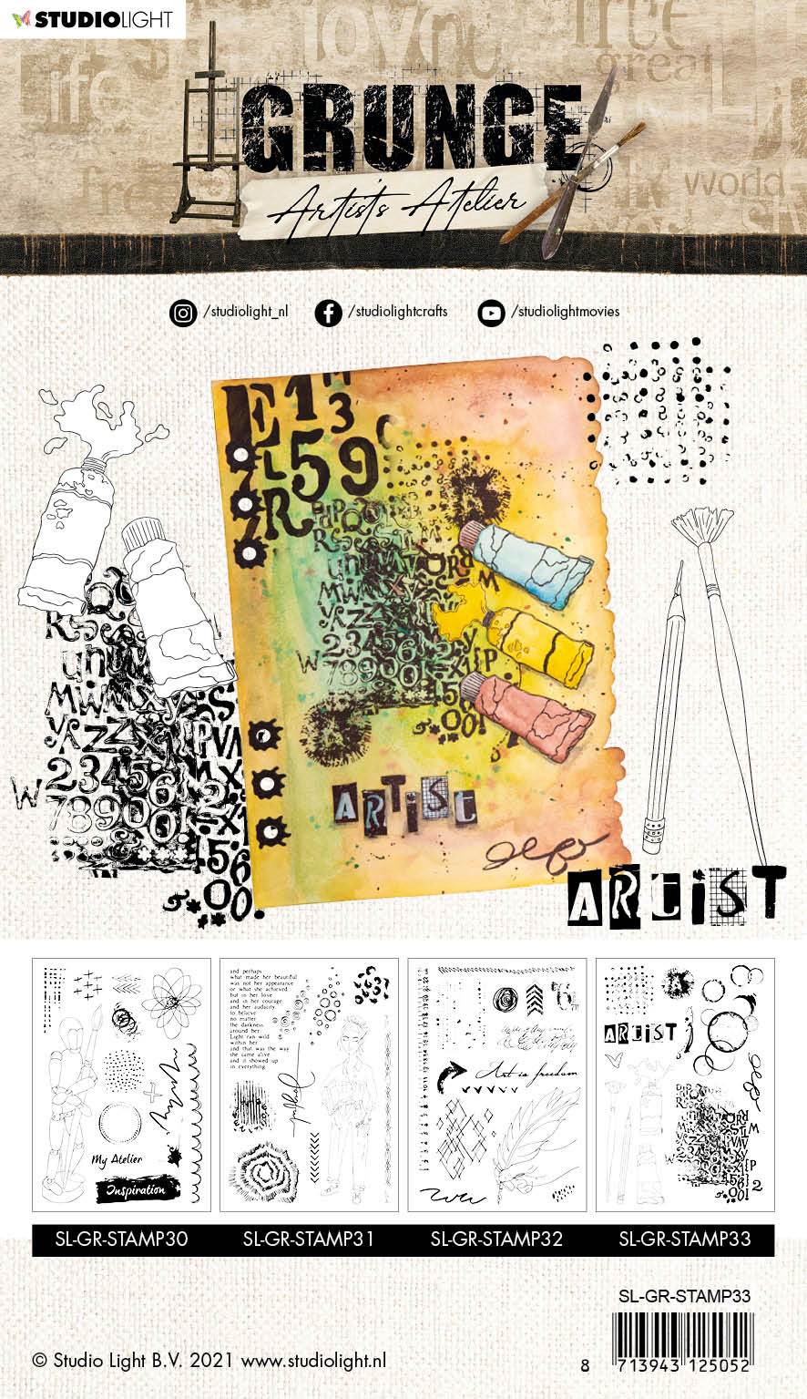 SL Clear Stamp Paint Stuff Artist’s Atelier 210x148mm nr.33