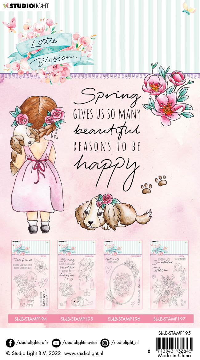SL Clear Stamp Puppy Love Little Blossom 105x148x3mm 1 PC nr.195