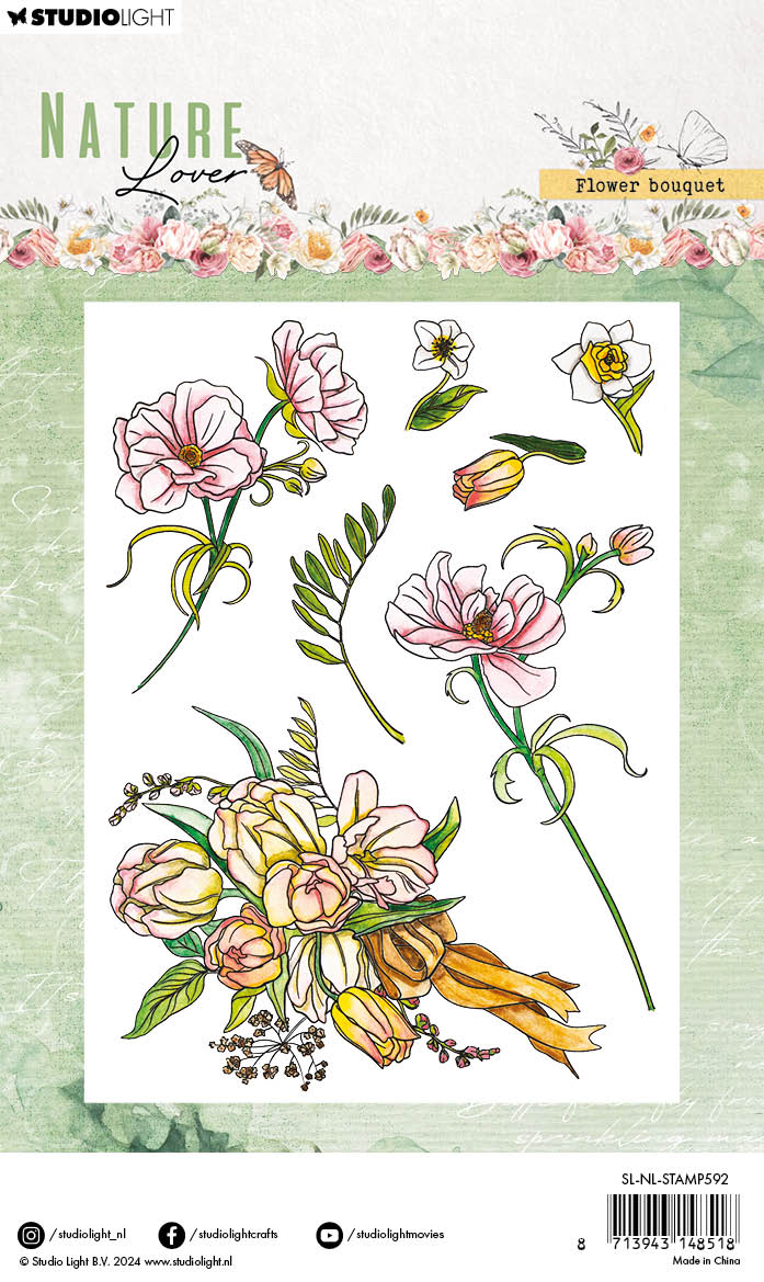 SL Clear Stamps Flower Bouquet Nature Lover 99x139x3mm 7 PC nr.592