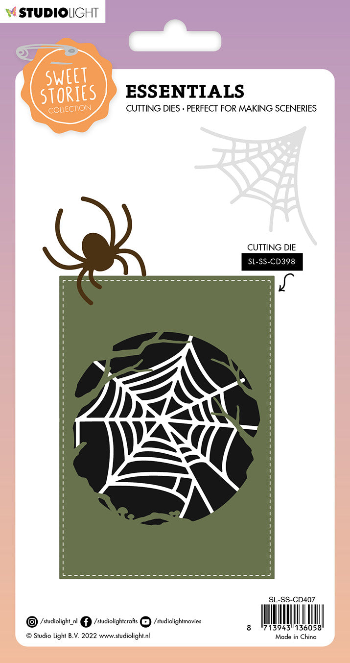 SS Cutting Die Spiderweb Sweet Stories 105x151x1mm 3 PC nr.407