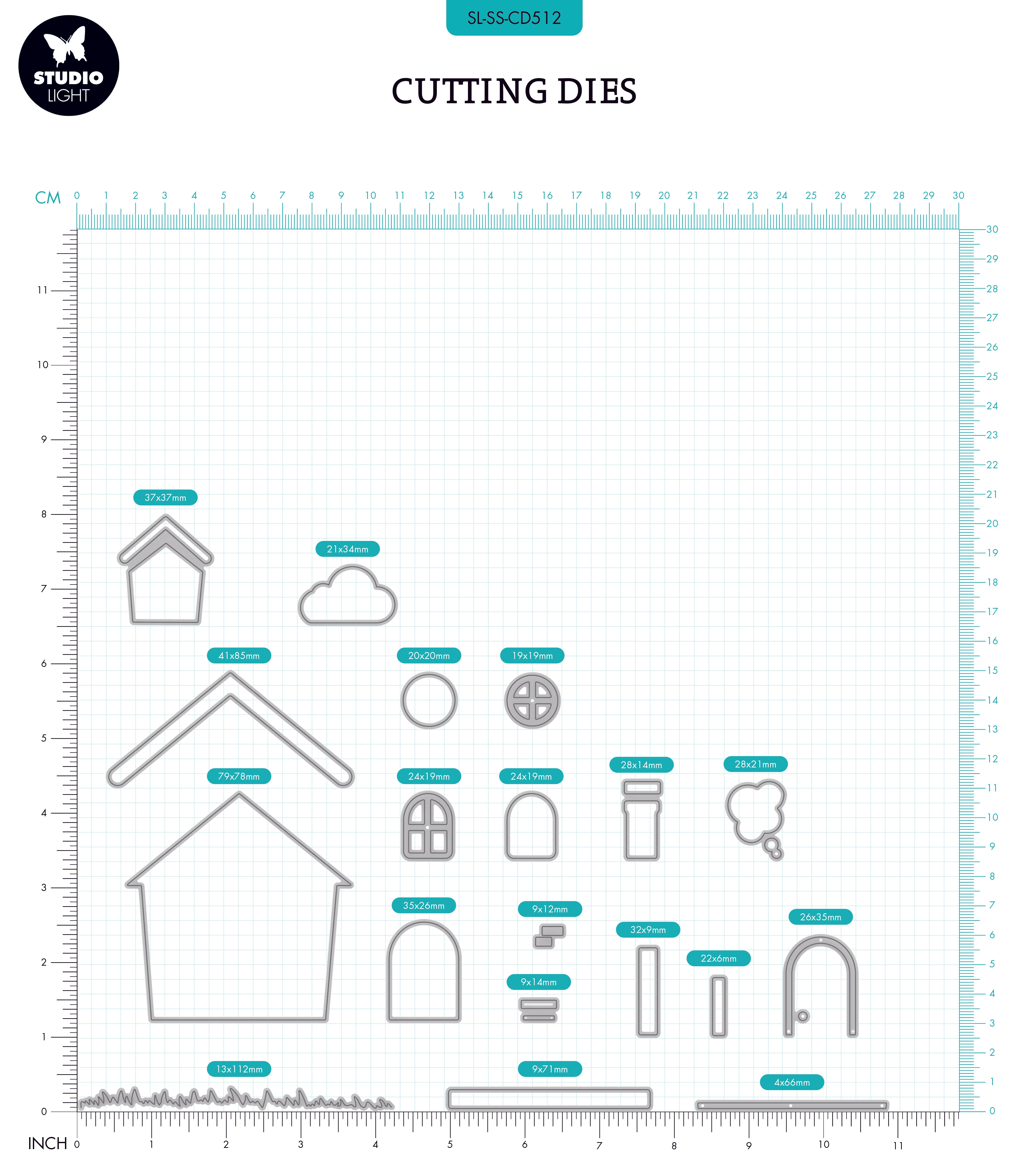 SL Cutting Die Essentials House Sweet Stories 105x148x1mm 10 PC nr.512