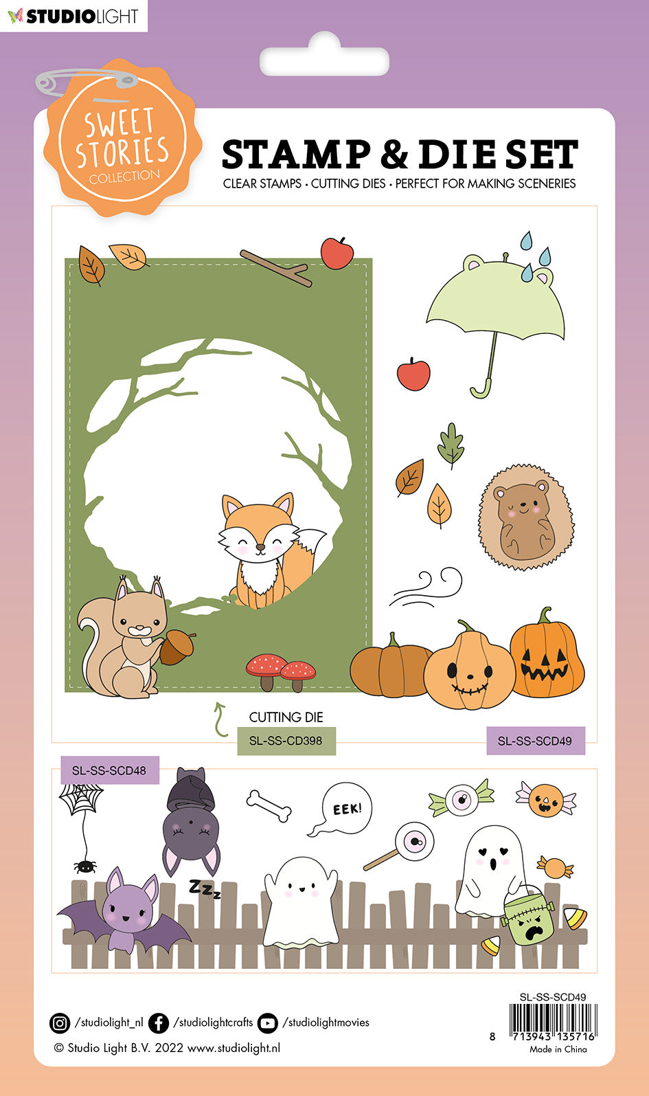 SS Stamp & Cutting Die Autumn Sweet Stories 154x223x1mm 35 PC nr.49