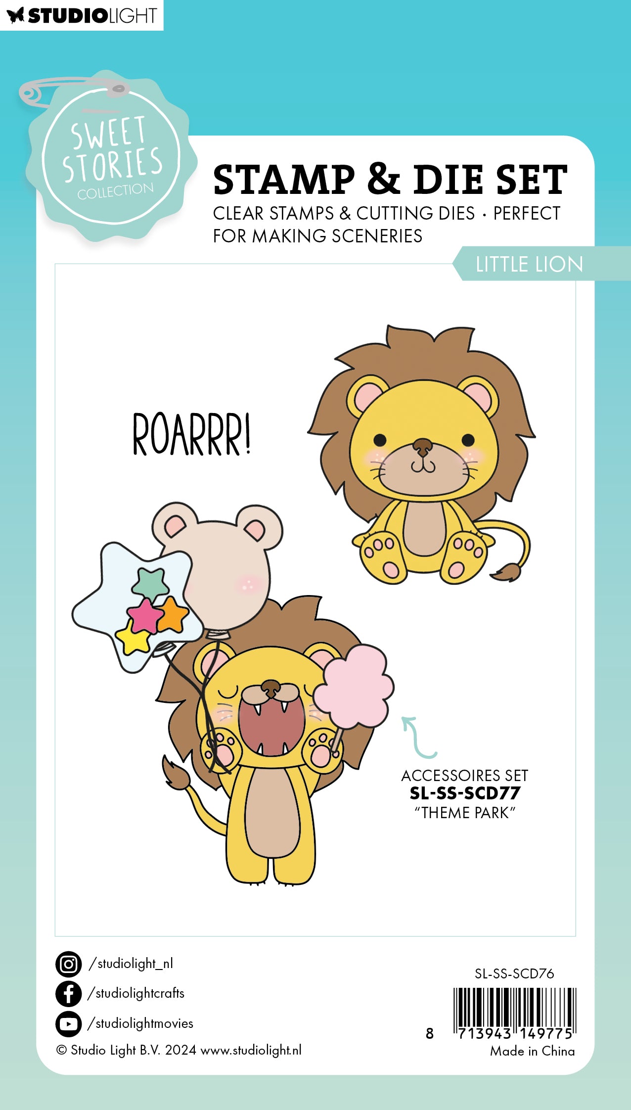 SL Stamp & Die Little Lion Sweet Stories 6 PC