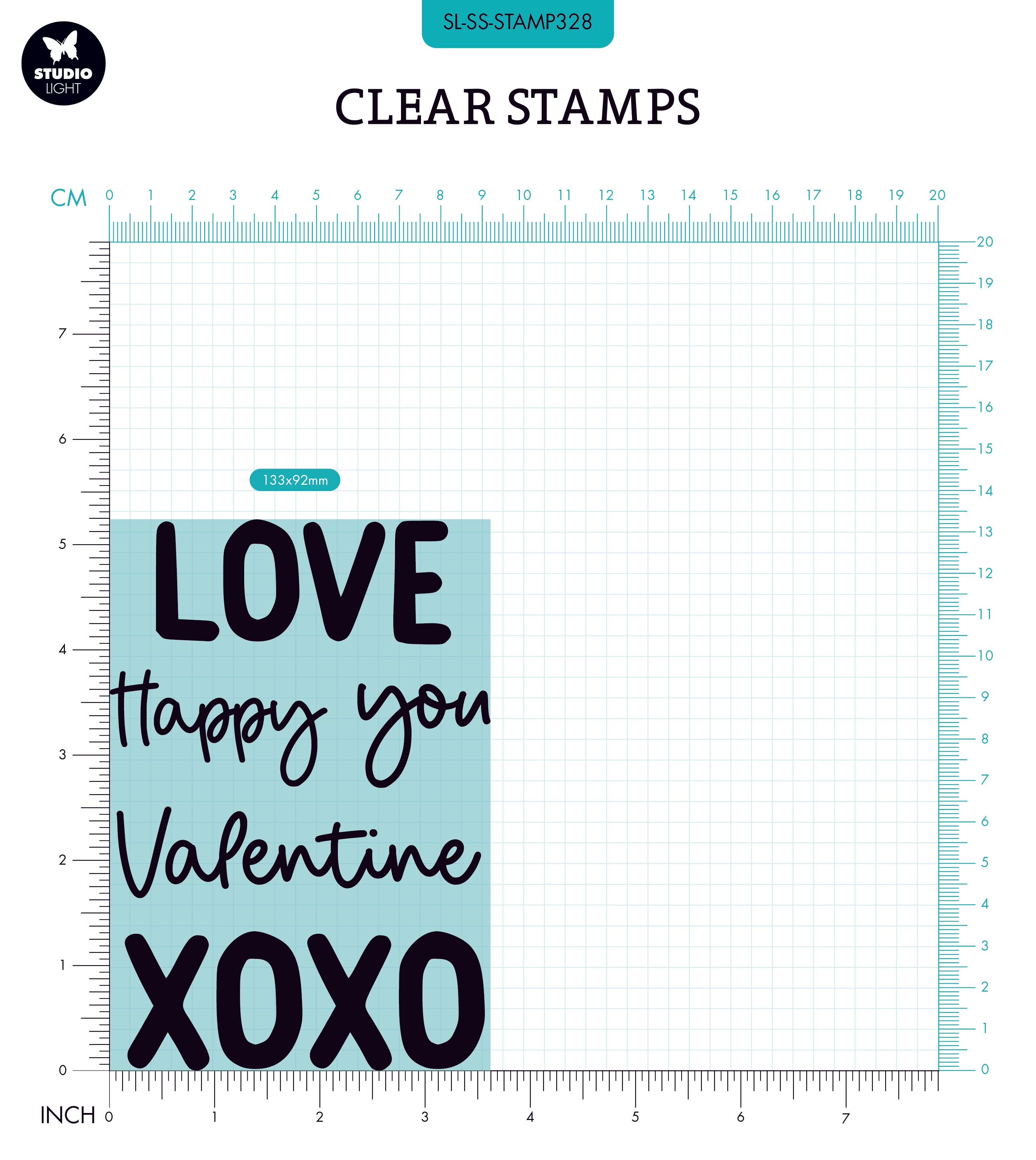 SL Clear Stamp Quotes Large Love You Sweet Stories 148x105x3mm 5 PC nr.328