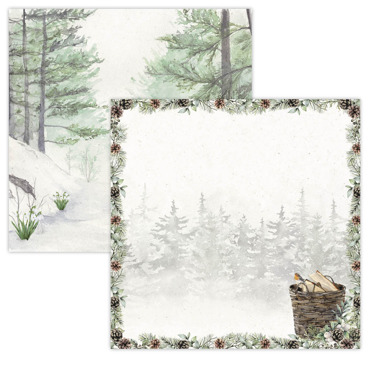 SL Paperset Background Paper Winter Garden 304,8x304,8x3mm 12 SH nr. 03