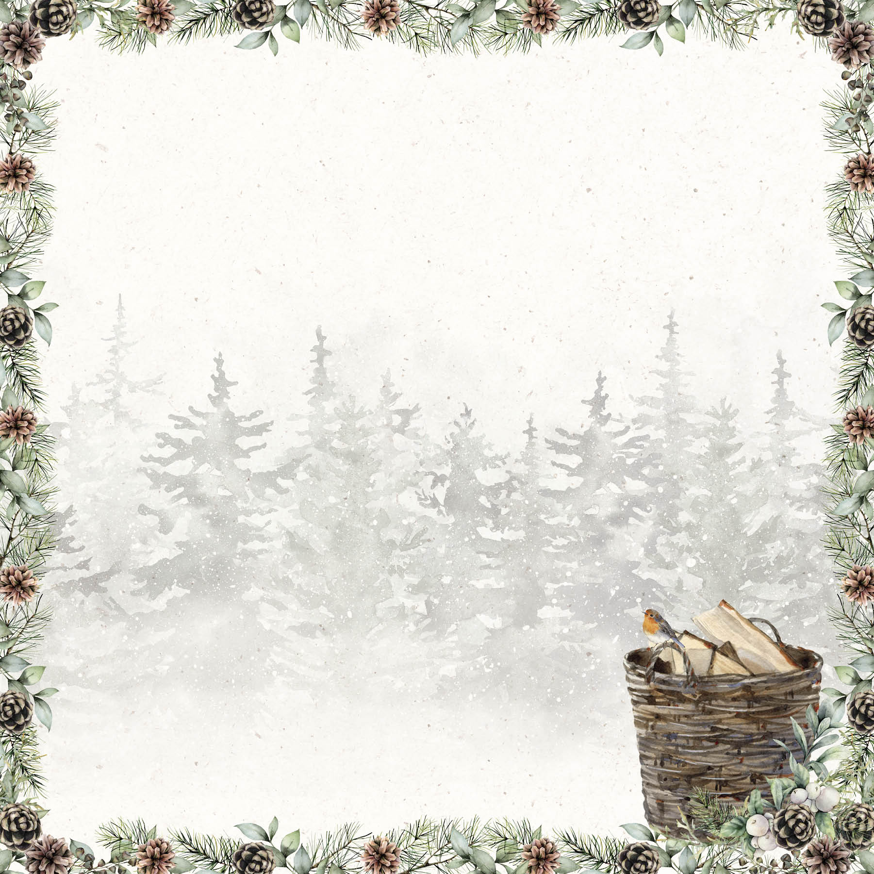 SL Paperset Background Paper Winter Garden 304,8x304,8x3mm 12 SH nr. 03