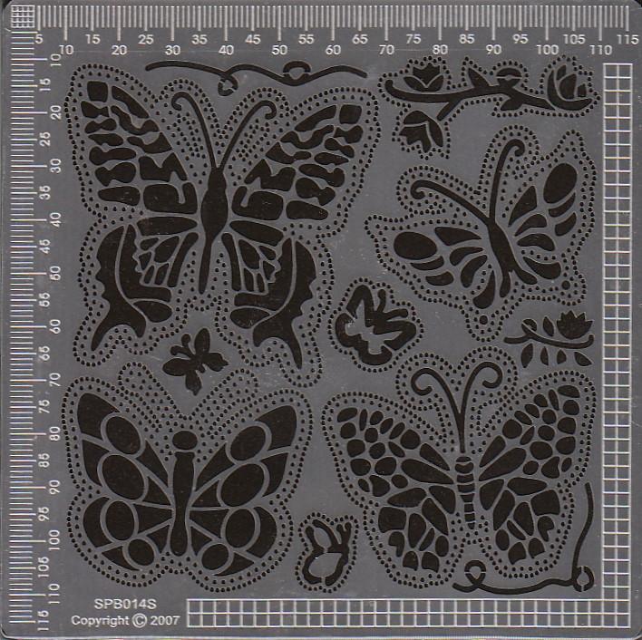 Ecstasy Crafts Exclusive Templates Small -Butterflies