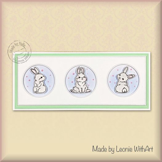 Nellie's Choice Clear Stamp Spring - Cute Rabbit-2