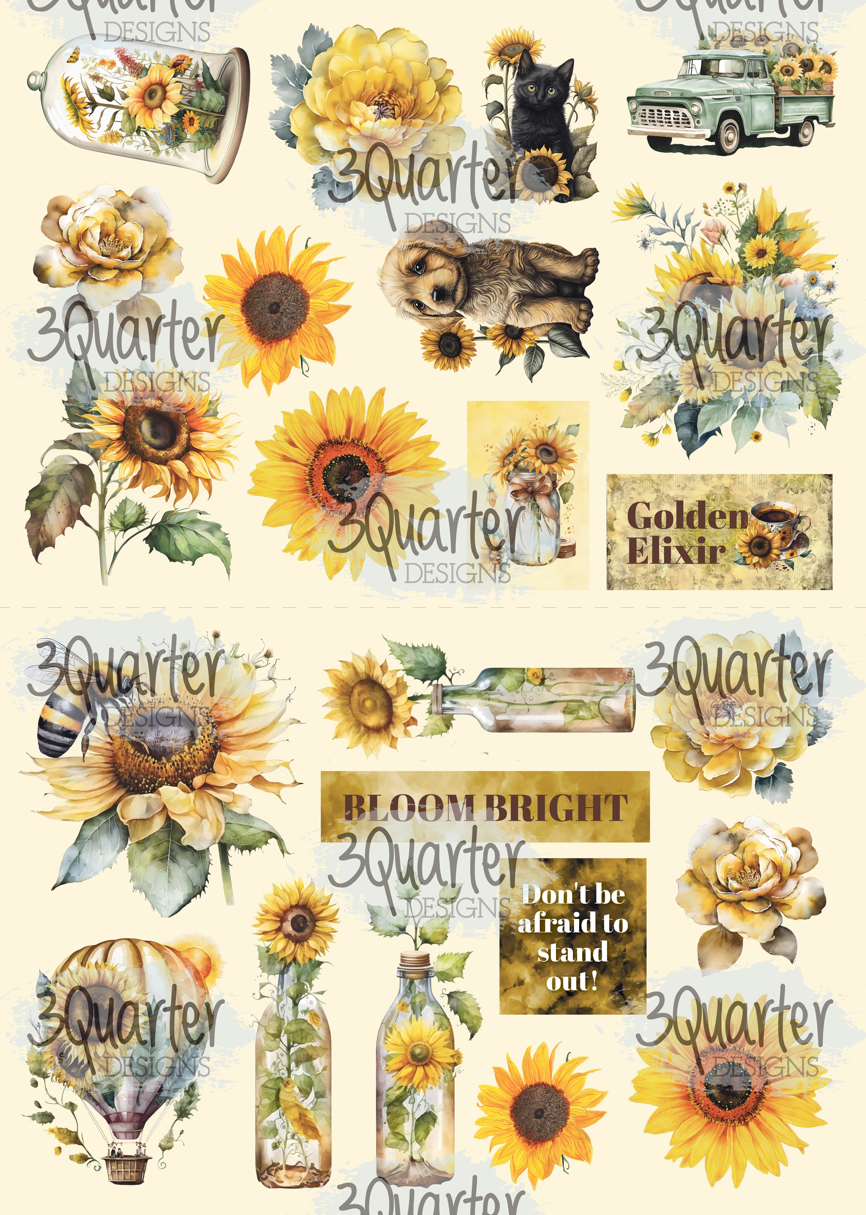 Sunflower Elixir 12x12 Collection Pack