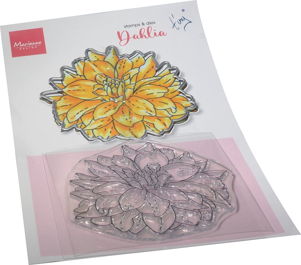 Marianne Design Tiny's Flowers - Dahlia Stamp & Die Set