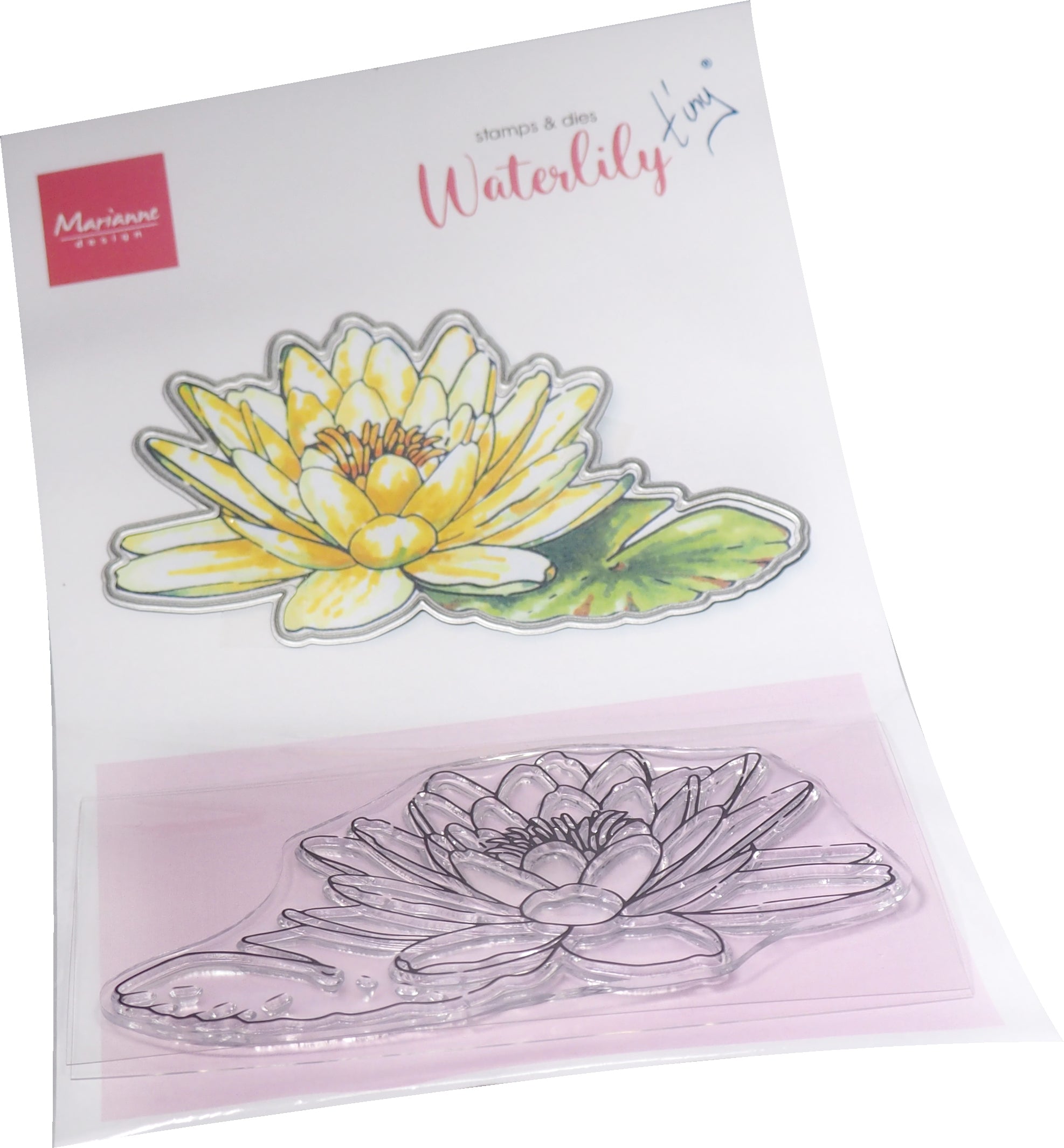 Marianne Design Stamp & Die Set - Tiny's Flowers - Water Lily