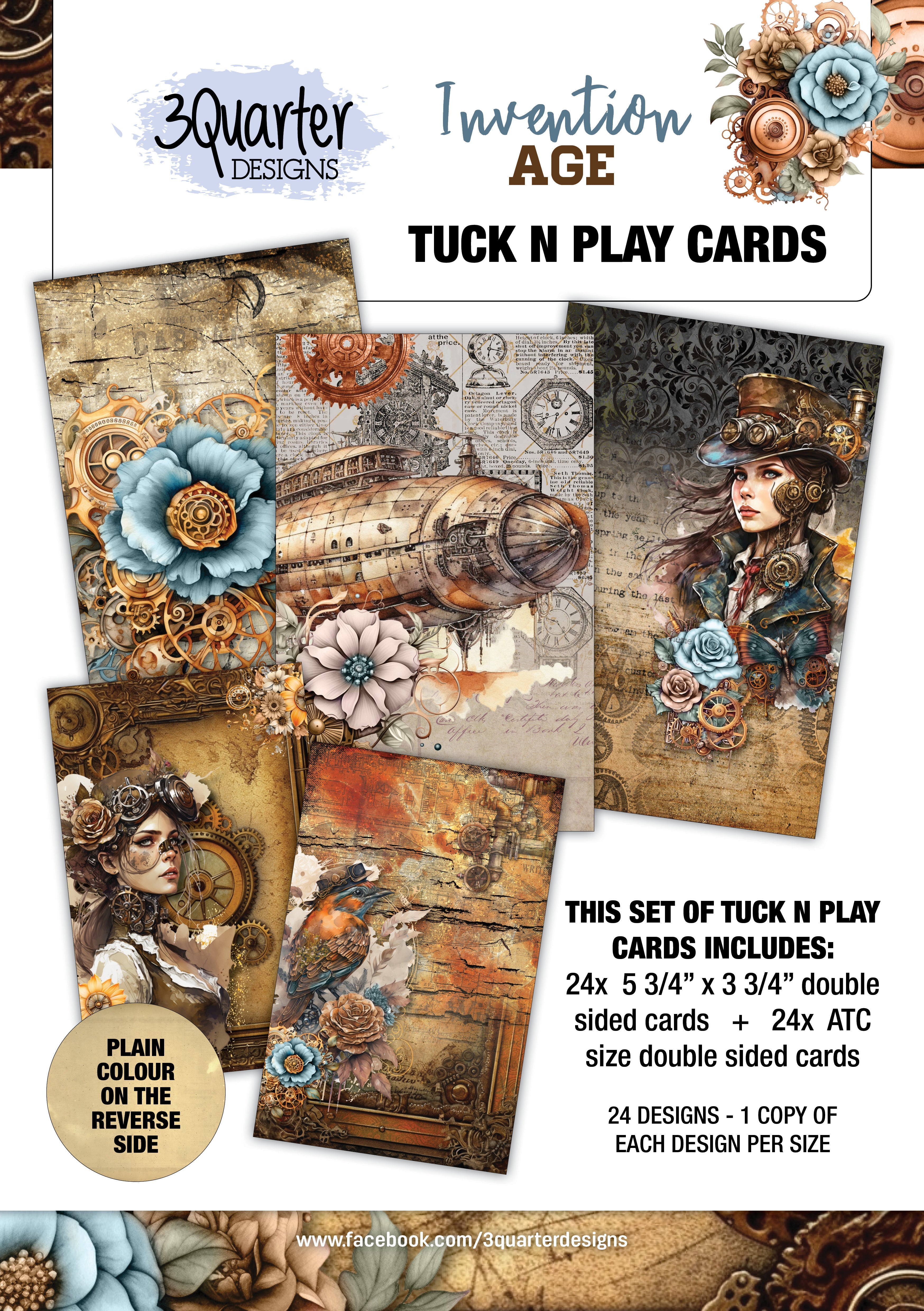 3Quarter Designs Invention Age - Tuck N Play Cards
