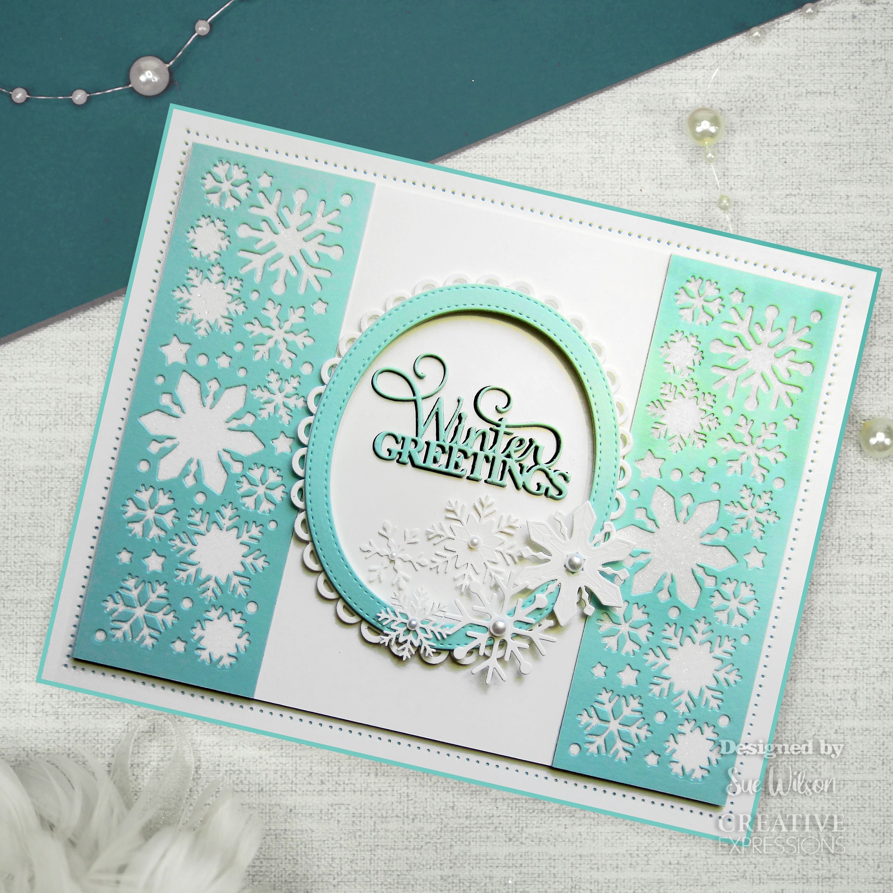 Creative Expressions Sue Wilson Festive Snowflake Panel Craft Die