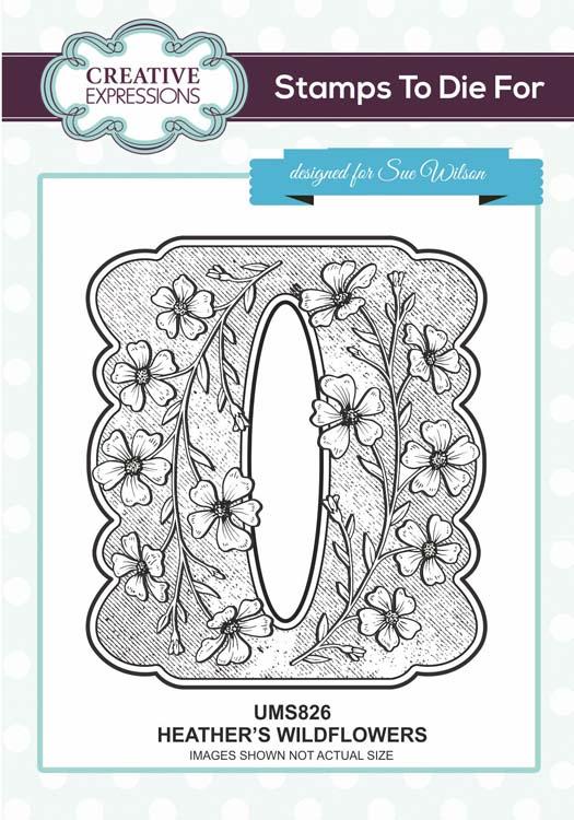 Creative Expressions Heather's Wildflowers  Stamp