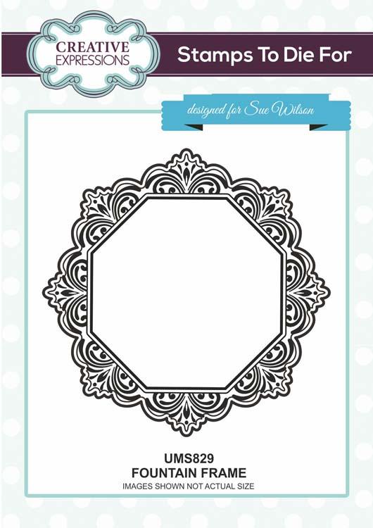 Creative Expressions Fountain Frame  Stamp