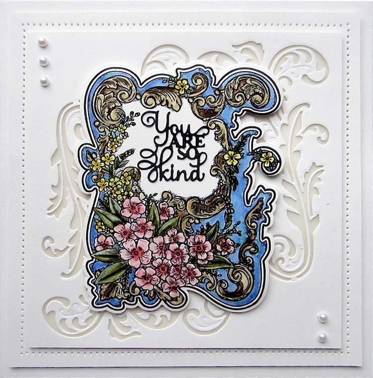 Creative Expressions Roxy's Forget Me Nots Pre-cut Stamp Set
