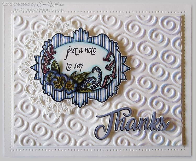 Creative Expressions Stamps To Die For Camilla's Pansies Pre Cut Stamp