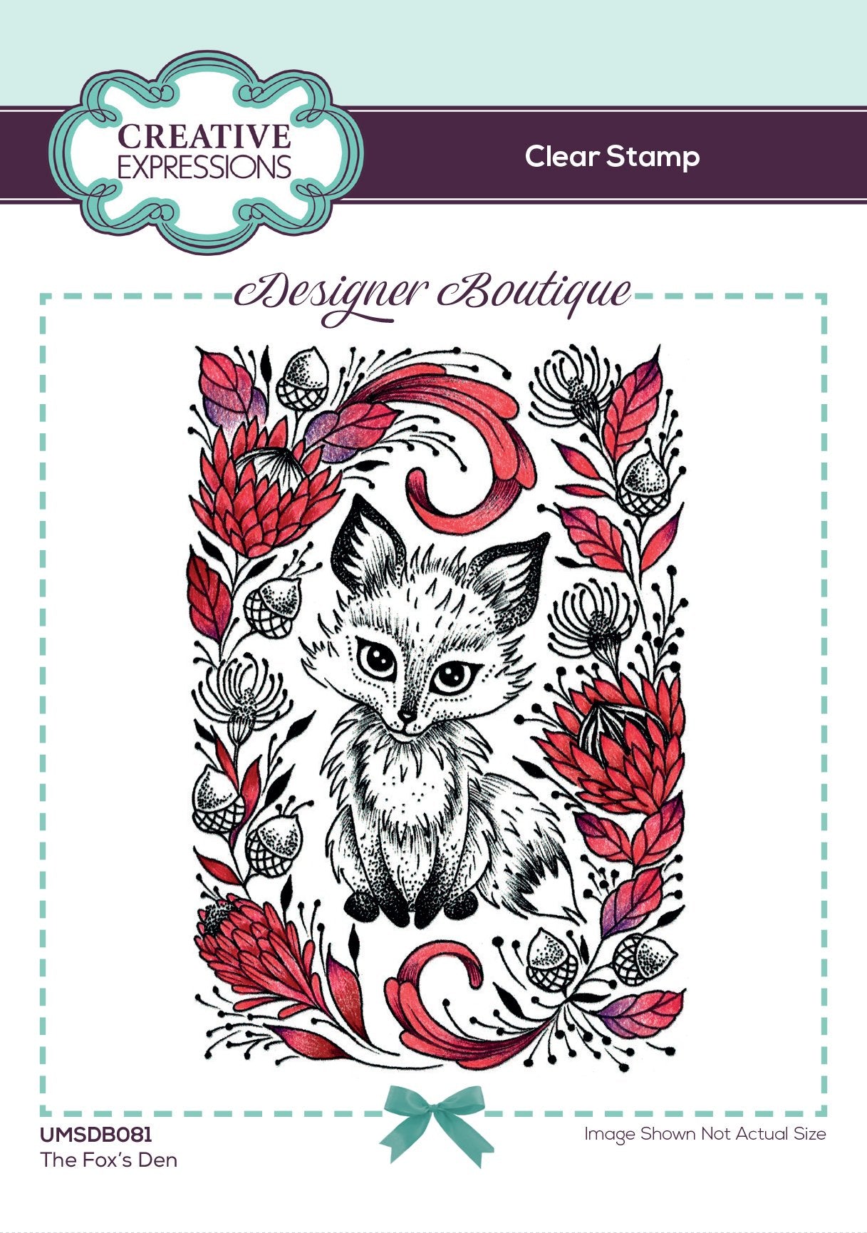 Creative Expressions Designer Boutique Collection The Fox's Den A6 Clear Stamp Set