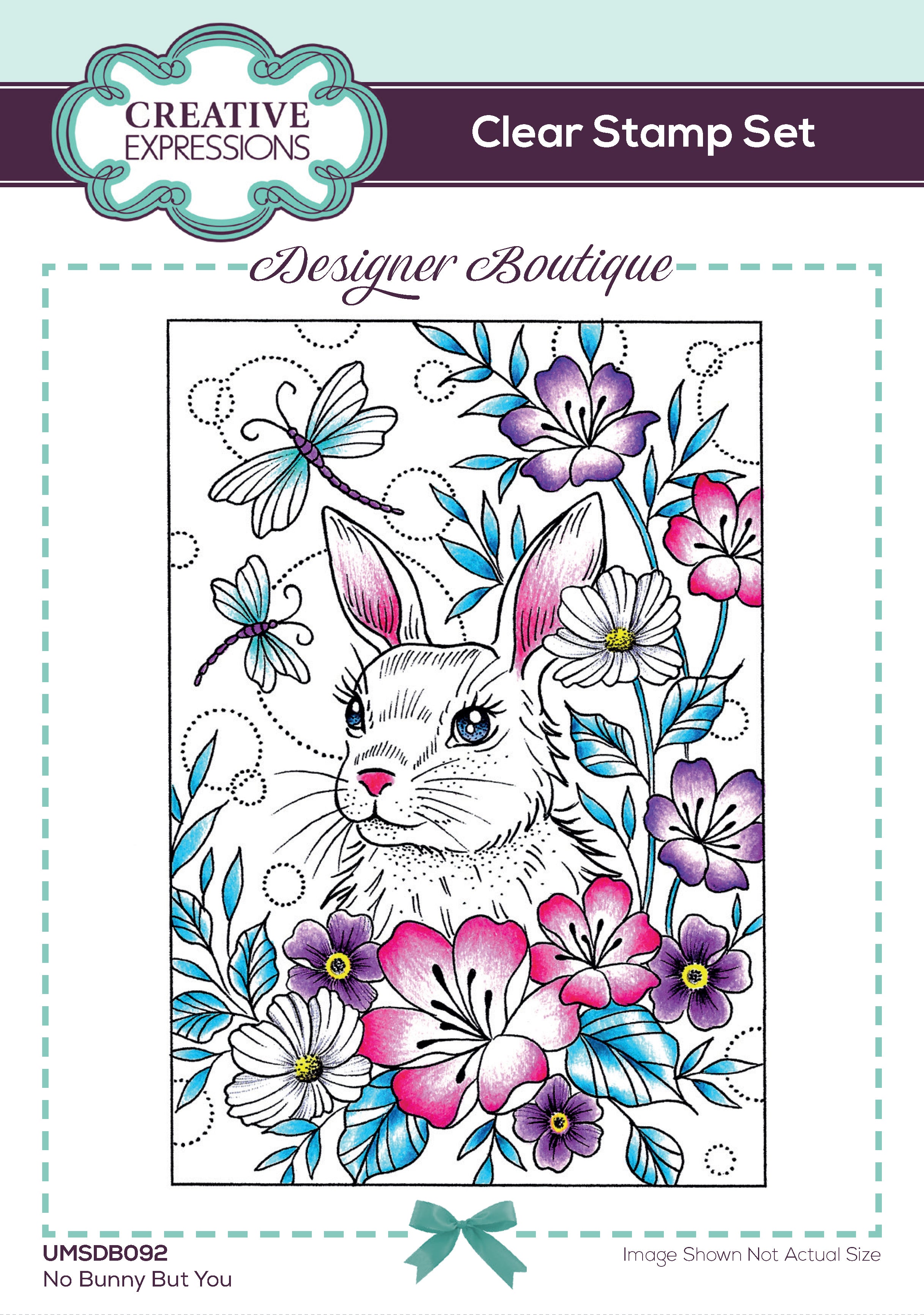 Creative Expressions Designer Boutique No Bunny But You 6 in x 4 in Clear Stamp Set